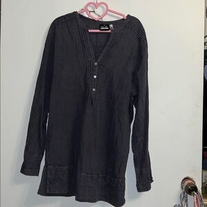 Noelle Women's Gray Tunic Top